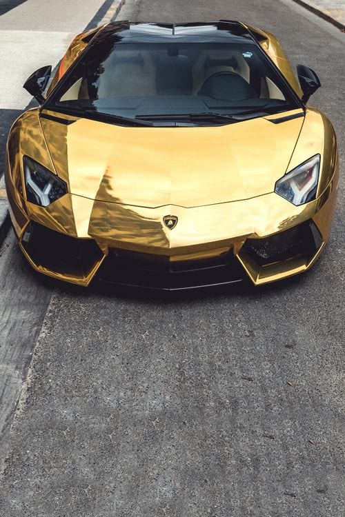 LAMBORGHINI GOLD CHROME LAMBORGHINI GOLD CHROME