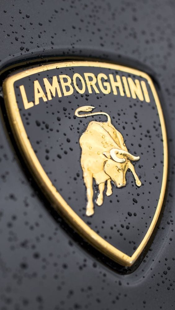 LAMBORGHINI GOLDEN LOGO LAMBORGHINI GOLDEN LOGO
