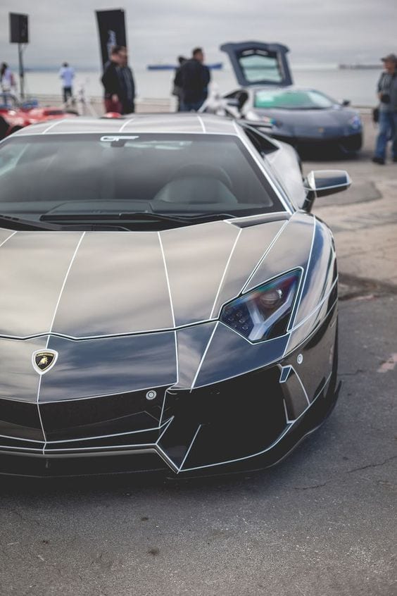 LAMBORGHINI SILVER CHROME LAMBORGHINI SILVER CHROME