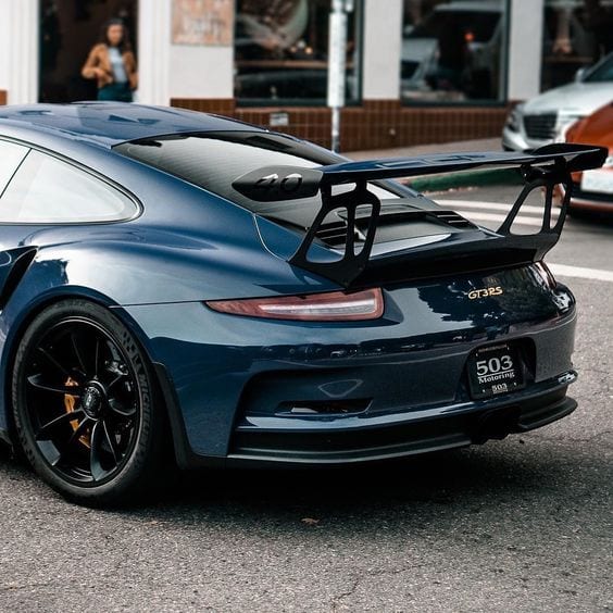 PORSCHE GT3 RS NAVY BLUE BACK PORSCHE GT3 RS NAVY BLUE BACK