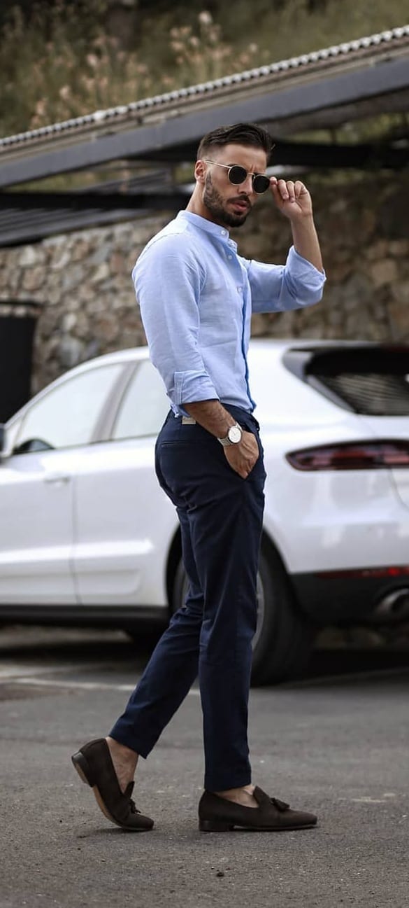 Pastel Blue Formal Dress Shirt and Chinos Ideas Pastel Blue Formal Dress Shirt and Chinos Ideas