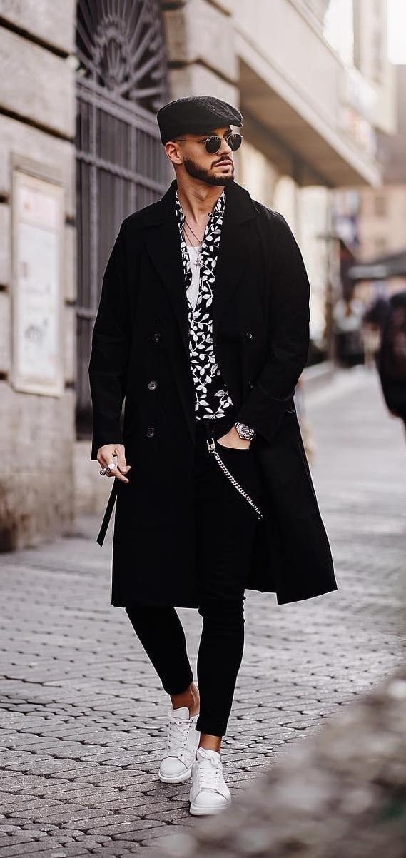 Black Overcoat Outfit for autumn Black Overcoat Outfit for autumn