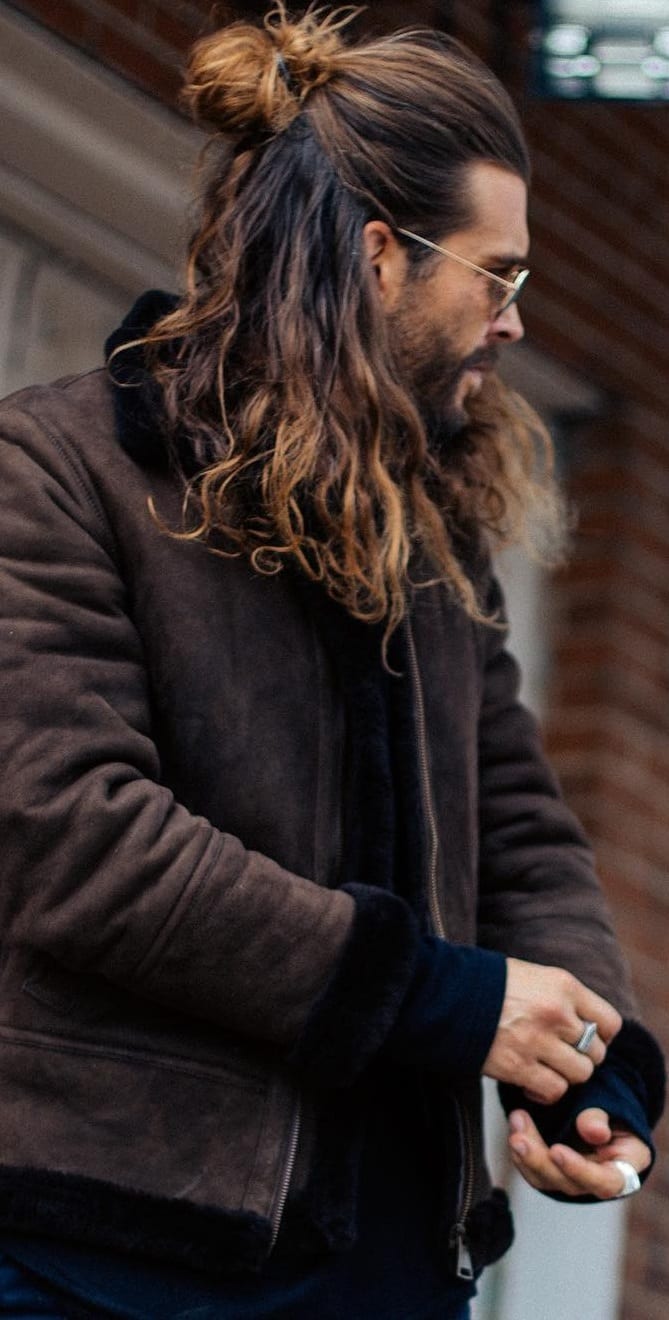Half Man Bun Hairstyle for Men to try Half Man Bun Hairstyle for Men to try