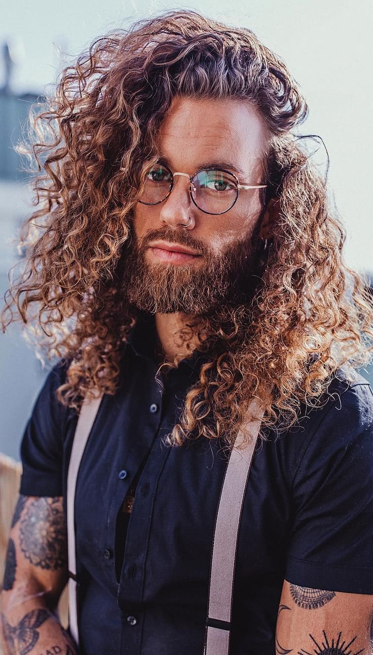 Long Curly Hair for men Long Curly Hair for men