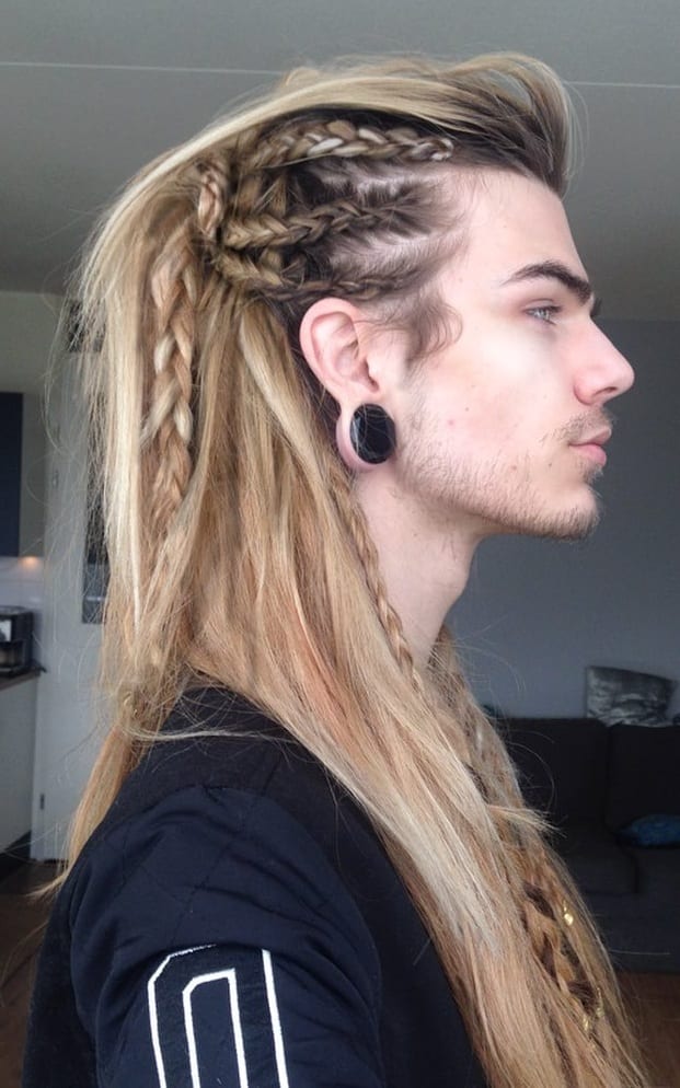 Long Hair Braid Hairstyle for men Long Hair Braid Hairstyle for men