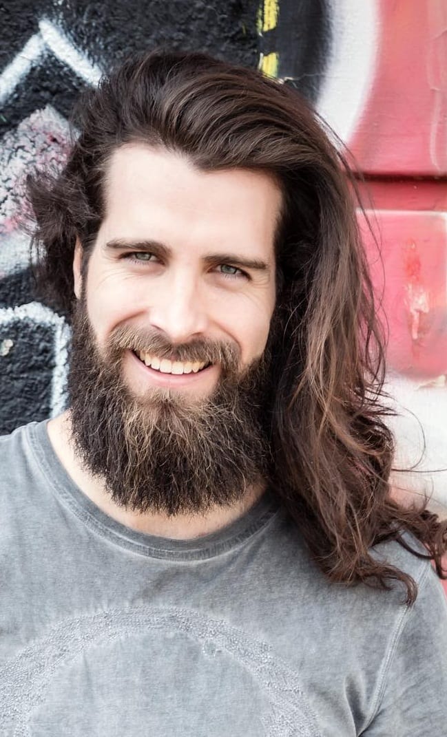 Long hair style for the Bold Male Long hair style for the Bold Male
