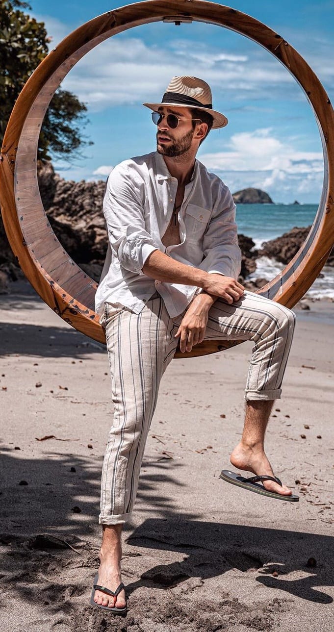Hat, Sunglasses and Linen Perfect Beachwear Hat, Sunglasses and Linen Perfect Beachwear