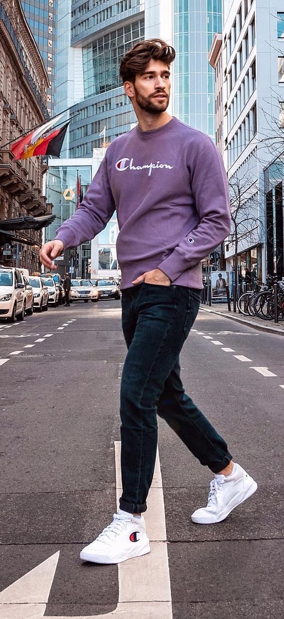 Pretty Purple Sweater Styles with Jeans Pretty Purple Sweater Styles with Jeans