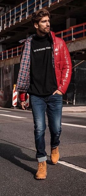 Rocking Red Puffer Jacket for Men- Must have Puffer Jacket this Winter Rocking Red Puffer Jacket for Men- Must have Puffer Jacket this Winter