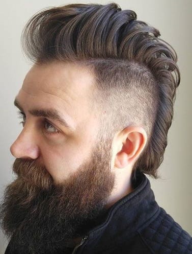 Sexy Mohawk with Beard look for 2020 Sexy Mohawk with Beard look for 2020