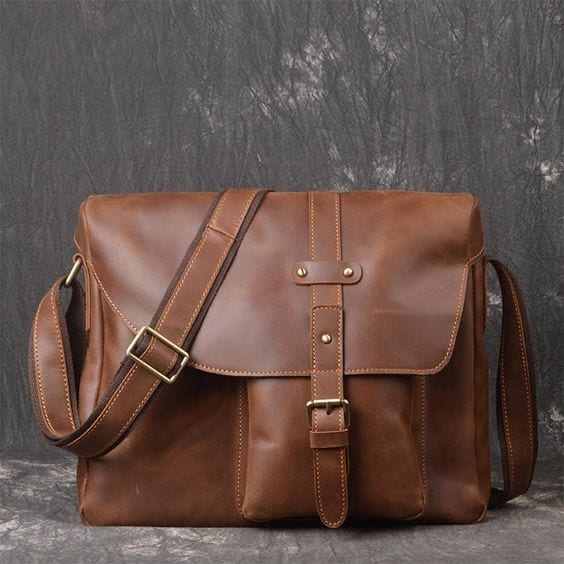 Brown Leather Briefcase Laptop Bag for Men Brown Leather Briefcase Laptop Bag for Men