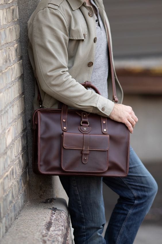 Brown Leather briefcase bag for Men Brown Leather briefcase bag for Men