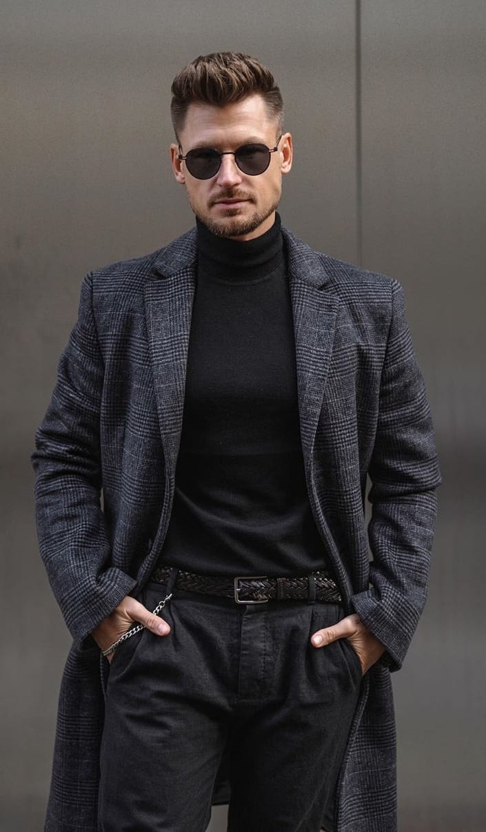 Black Round Sunglasses for Men Black Round Sunglasses for Men