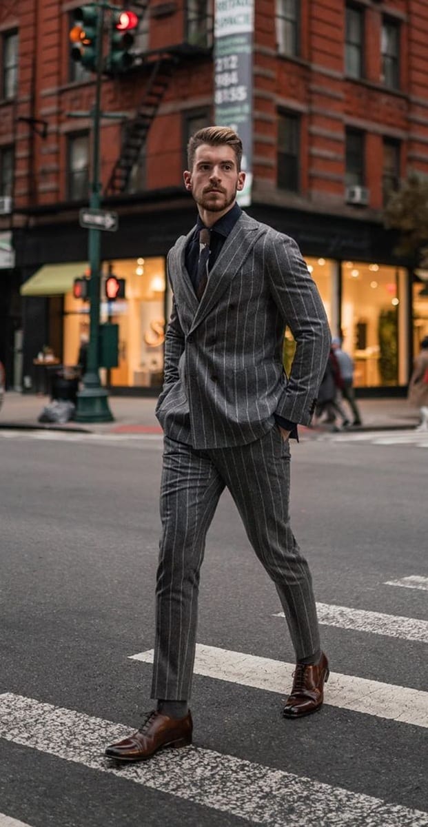 Striped Suit Outfit Ideas for March Striped Suit Outfit Ideas for March