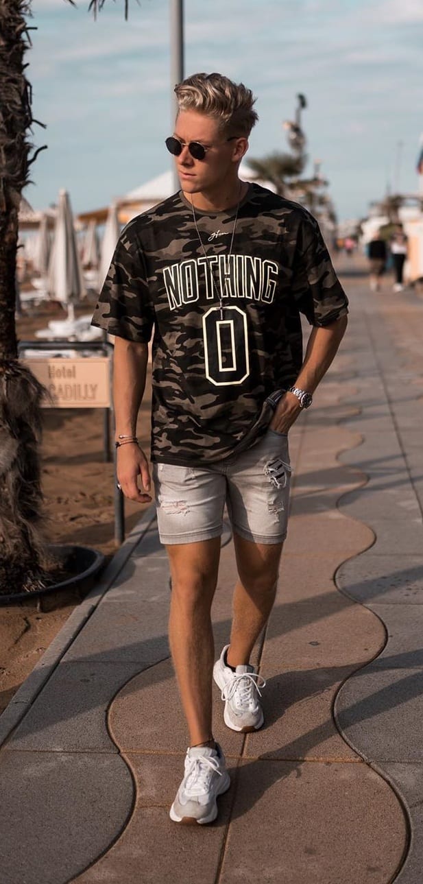 Camouflage T-Shirt Outfit Ideas Camouflage T-Shirt Outfit Ideas