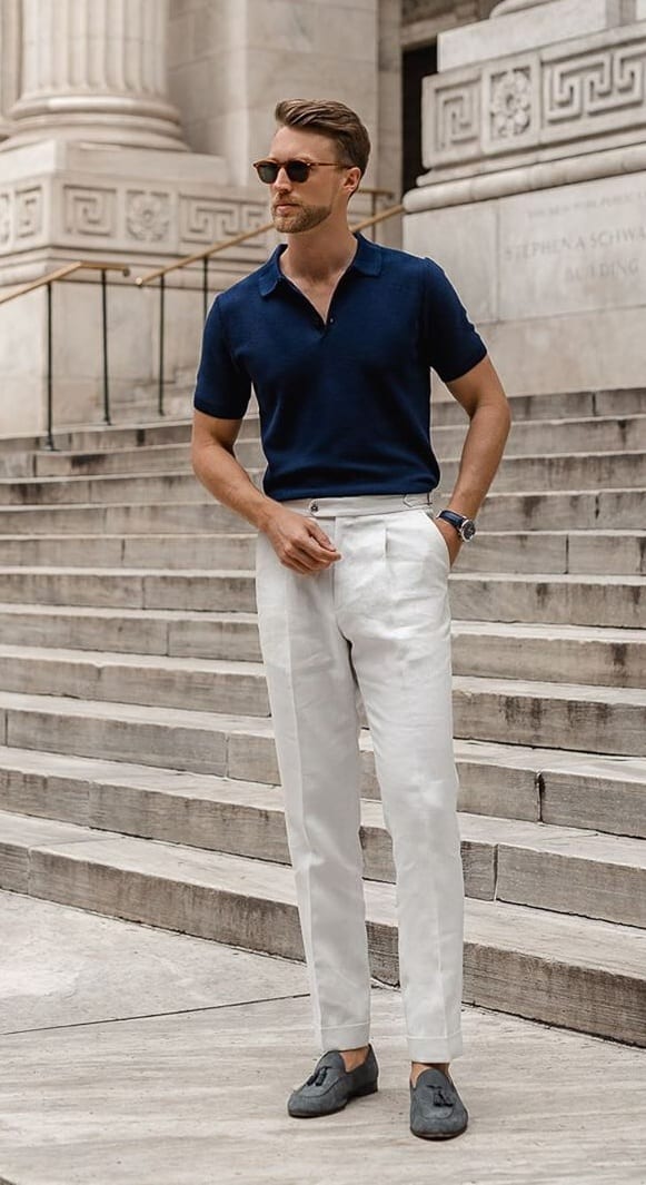 Polo Shirt- Trousers Summer Outfit Combinations Polo Shirt- Trousers Summer Outfit Combinations