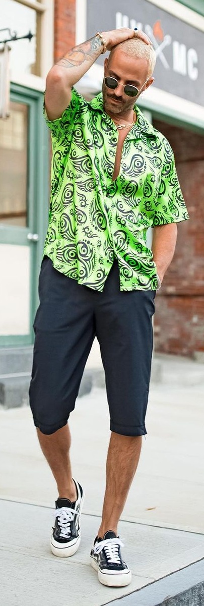 Funky Shirt Outfit Idea For Men Funky Shirt Outfit Idea For Men