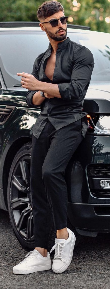 Hottest All Black Outfit Idea for Men Hottest All Black Outfit Idea for Men