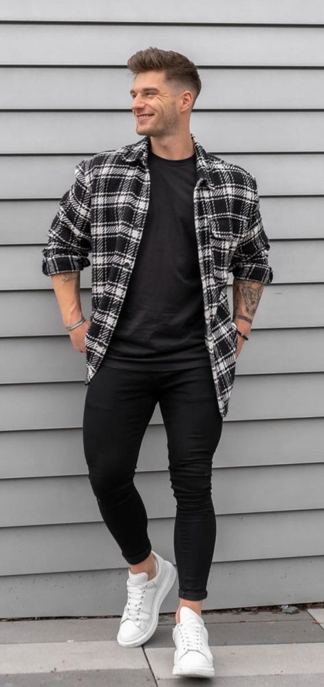 Checkered Shacket outfit Checkered Shacket outfit