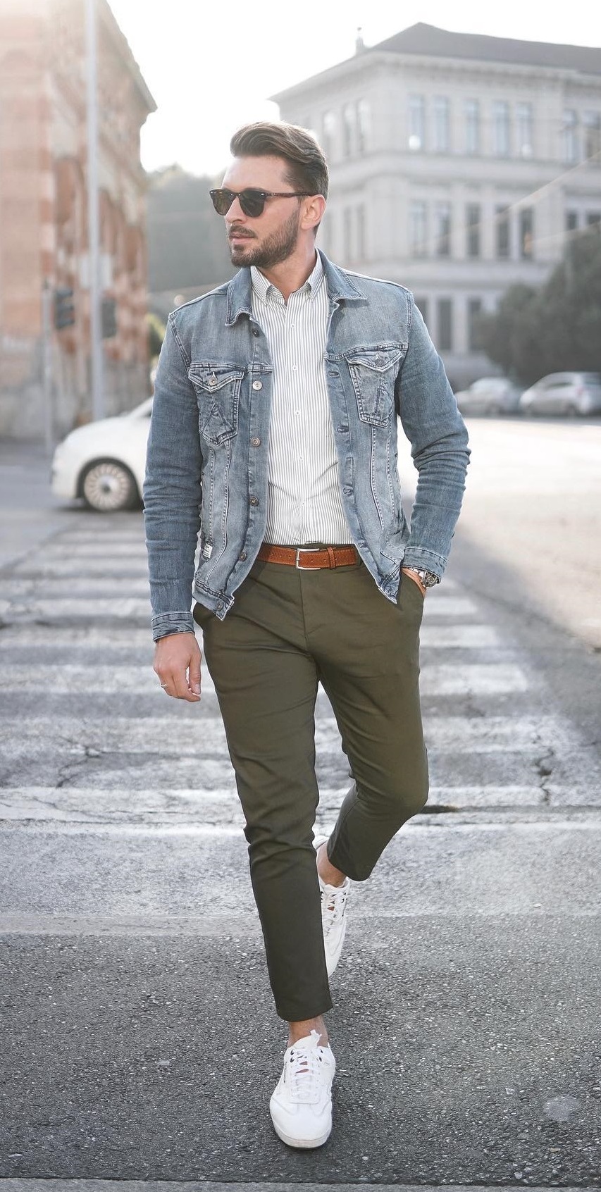 Denim Jackets _ White Tees for a weekend getaway look Denim Jackets _ White Tees for a weekend getaway look