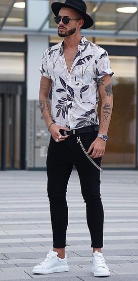Printed Shirts Club night look Printed Shirts Club night look