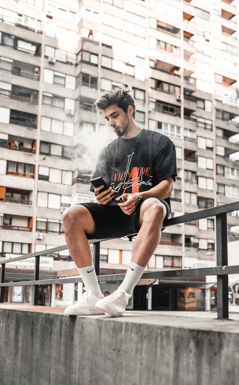 Shorts and Tees with white sneakers - Vacation look inspo Shorts and Tees with white sneakers - Vacation look inspo