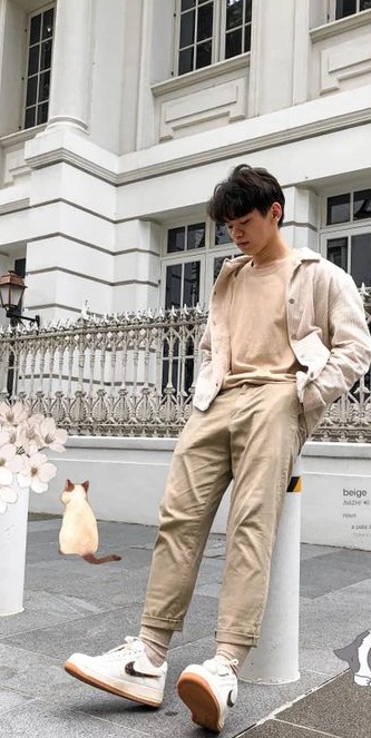 Beige color monochrome look Beige color monochrome look