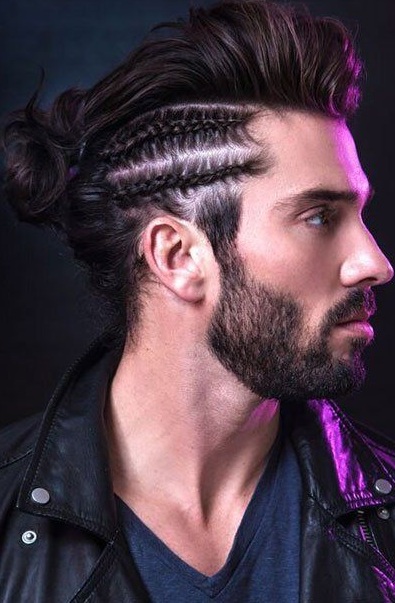 Bun with side braids.. Long Hair Inspirations Bun with side braids.. Long Hair Inspirations