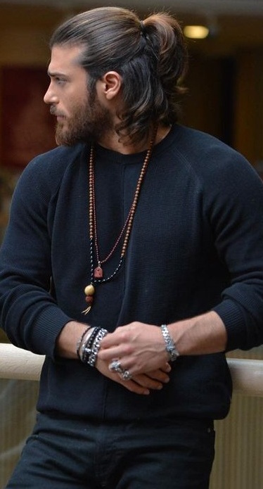 Half pony for Men - Mens Long Hair Hairstyles Half pony for Men - Mens Long Hairstyles
