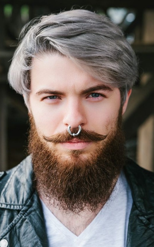 Ash Grey mens hair color Ash Grey mens hair color