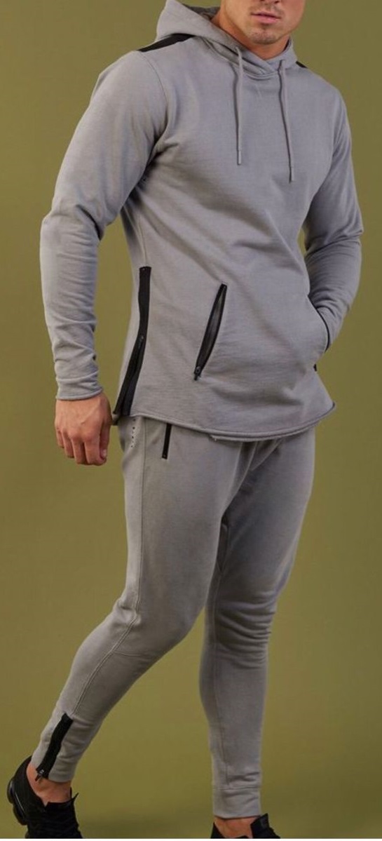 Hoodies with joggers for lounge wear in grey Hoodies with joggers for lounge wear in grey