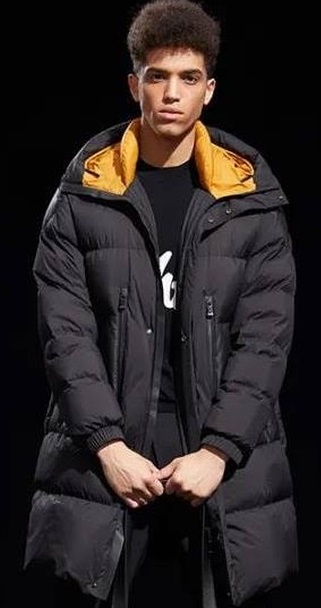 Jacket Length in black color Jacket Length in black color