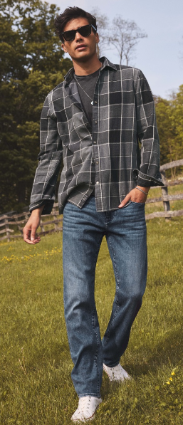 Springtime Flannel outfit Fashion in grey Springtime Flannel outfit Fashion in grey