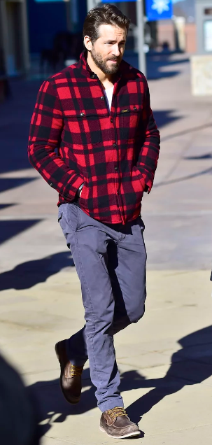 Winter Warmth with Flannel outfit in red Winter Warmth with Flannel outfit in red