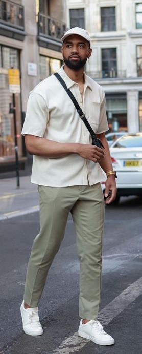 Button Down Shirt With Sneaker Button Down Shirt With Sneaker