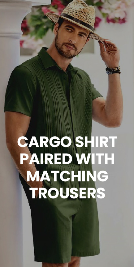 Cargo Shirt Paired with Matching Trousers Cargo Shirt Paired with Matching Trousers