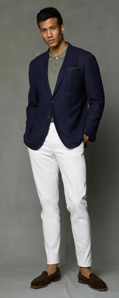 Casual Blazer with Loafers Casual Blazer with Loafers