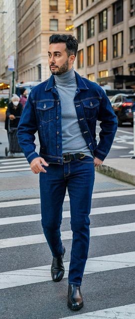 Denim Jeans With Black Boots Denim Jeans With Black Boots
