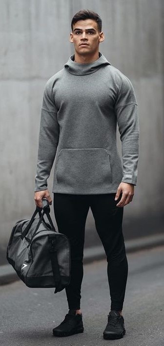 Hoodie With Running Shoes