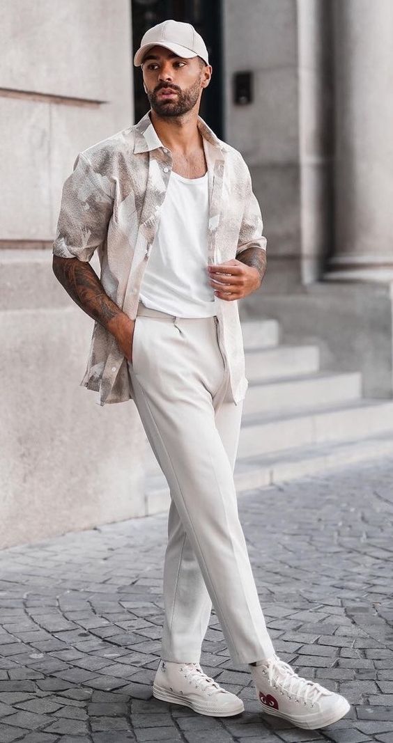 Printed Shirt Outfits For men Floral Printed Shirt For Men