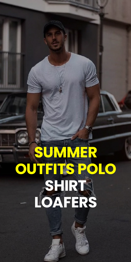 Summer Outfits Polo Shirt Loafers Summer Outfits Polo Shirt Loafers