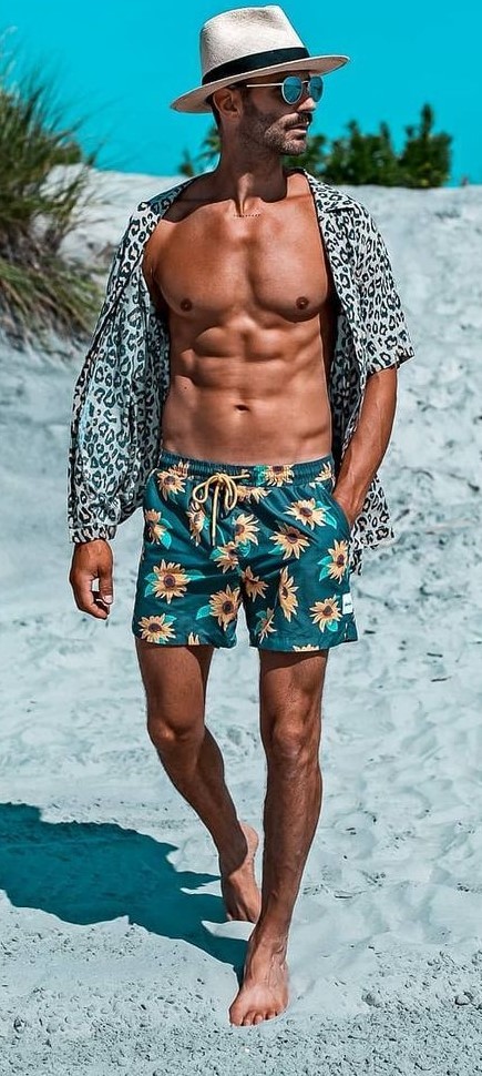 Swim Trunks and a Casual Shirt Swim Trunks and a Casual Shirt