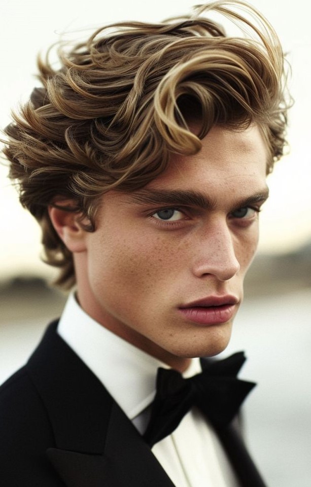 Side Part With Waved Hair Side Part With Waved Hair