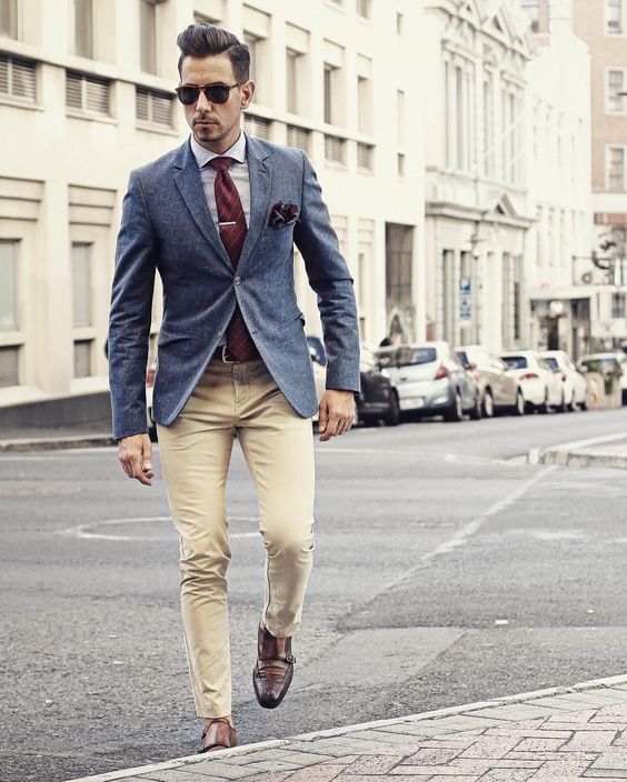 Khaki Pants with Blazer Khaki Pants with Blazer