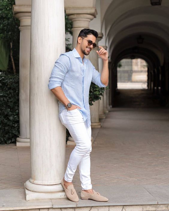 Liner Shirt With Jeans Liner Shirt With Jeans