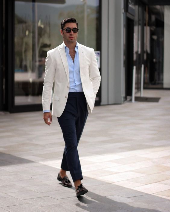 Navy Chino Pants With Blazer Navy Chino Pants With Blazer