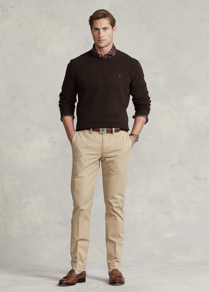 layered Sweater and Chinos Combo layered Sweater and Chinos Combo