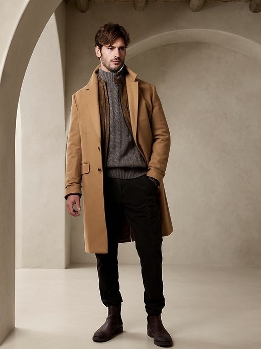 Beige Coat With Sweater Beige Coat With Sweater