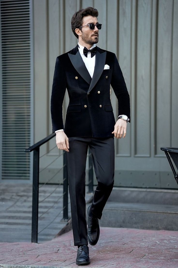 Black Velvet Blazer Tailored Pants Black Velvet Blazer Tailored Pants