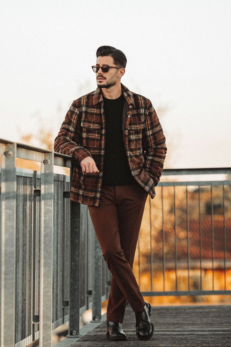 Smart Look With Plaid Shirt Smart Look With Plaid Shirt